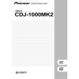 PIONEER CDJ-1000MK2/WAXJ Owner's Manual cover photo