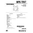 SONY MPK-TRV7 Service Manual cover photo