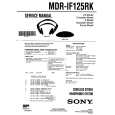 SONY MDRIF125RK Service Manual cover photo