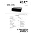 SONY XR4351 Service Manual cover photo