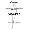 PIONEER VSA-E03 Owner's Manual cover photo