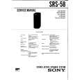 SONY SRS58PC Owner's Manual cover photo