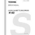 TOSHIBA W602 Service Manual cover photo