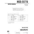 SONY MDSEX770 Service Manual cover photo