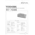 TOSHIBA RT7096 Service Manual cover photo