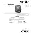 SONY WM-EX112 Service Manual cover photo