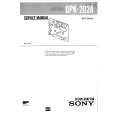 SONY OPK202A Service Manual cover photo