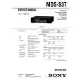SONY MDS-S37 Service Manual cover photo