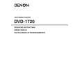 DENON DVD-1720 Owner's Manual cover photo