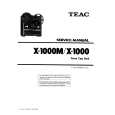 TEAC X1000M Service Manual cover photo