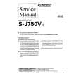 PIONEER SJ750V Service Manual cover photo