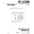 SONY PSLX120D Service Manual cover photo