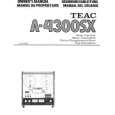 TEAC A4300 Owner's Manual cover photo