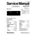 TECHNICS RS-X101 Service Manual cover photo