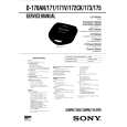 SONY D170AN Service Manual cover photo