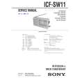 SONY ICFSW11 Service Manual cover photo