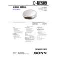 SONY D-NE509 Service Manual cover photo