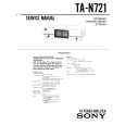 SONY TA-N72A Service Manual cover photo