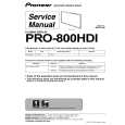 PIONEER PRO800HDI Service Manual cover photo
