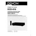 DENON DCD-810 Owner's Manual cover photo