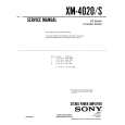 SONY XM-S Service Manual cover photo