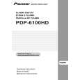 PIONEER PDP-6100HD Owner's Manual cover photo