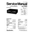 TECHNICS RS-X950 Service Manual cover photo