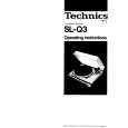 TECHNICS SL-Q3 Owner's Manual cover photo