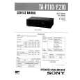 SONY TAF110 Service Manual cover photo