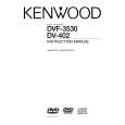 KENWOOD DV-402 Owner's Manual cover photo