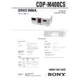 SONY CDPM400CS Service Manual cover photo