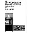 PIONEER CB-7W Owner's Manual cover photo