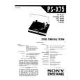 SONY PSX75 Service Manual cover photo