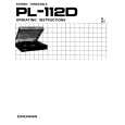 PIONEER PL-112D Owner's Manual cover photo