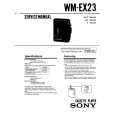 SONY WM-EX23 Service Manual cover photo