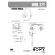 SONY MDR32V Service Manual cover photo
