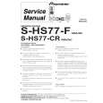 PIONEER S-HS77-CR/XMA/NC Service Manual cover photo