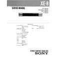 SONY XE8 Service Manual cover photo