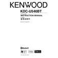 KENWOOD KDC-U546BT Owner's Manual cover photo