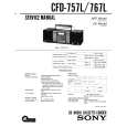SONY CFD-757L Service Manual cover photo