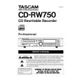 TEAC CD-RW750 Owner's Manual cover photo