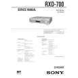 SONY RXD700 Service Manual cover photo