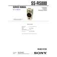 SONY SSRS880 Service Manual cover photo