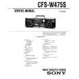 SONY CFS-W475S Service Manual cover photo