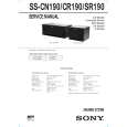 SONY SSSR190 Service Manual cover photo