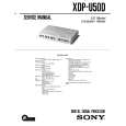 SONY XDP-U50D Service Manual cover photo