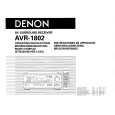 DENON AVR-1802 Owner's Manual cover photo