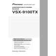 PIONEER VSX-9100TX/KUXJ/CA Owner's Manual cover photo