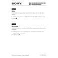 SONY MZNH9000 Owner's Manual cover photo