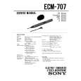 SONY ECM707 Service Manual cover photo